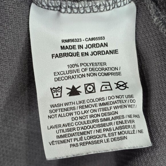 Mens Nike Gray Dri-Fit Standard 1/4 Zip Pullover Shirt Long Sleeve Polyester XL - Picture 3 of 7